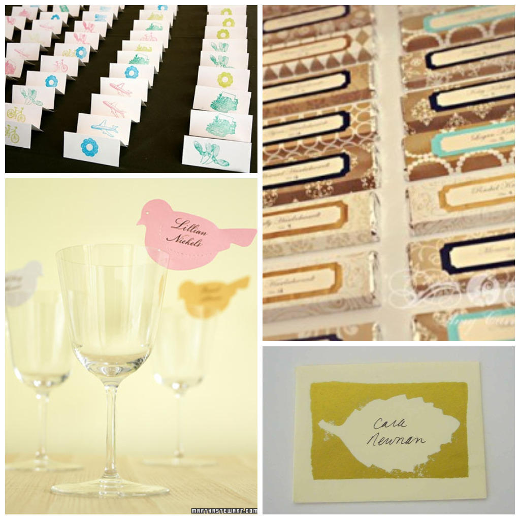 16 DIY Wedding Place Cards