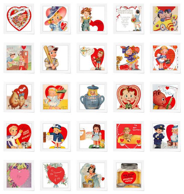 Free Printable Vintage Valentines