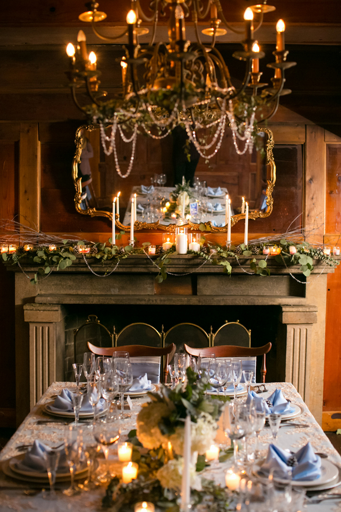 Winter Northern Lights Inspired Styled Shoot | Intimate Weddings
