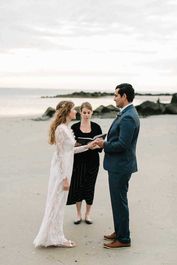 Ashley and Victor’s Sunrise Beach Elopement in Charleston