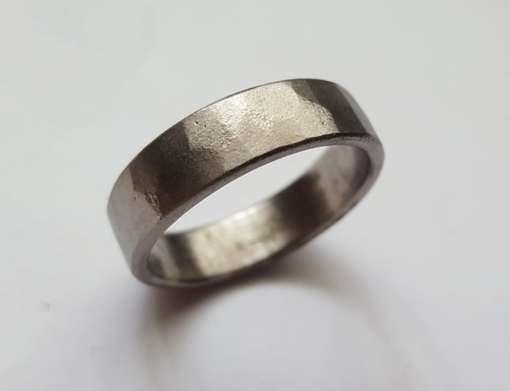 Eight Handmade Textured Wedding Bands For Him