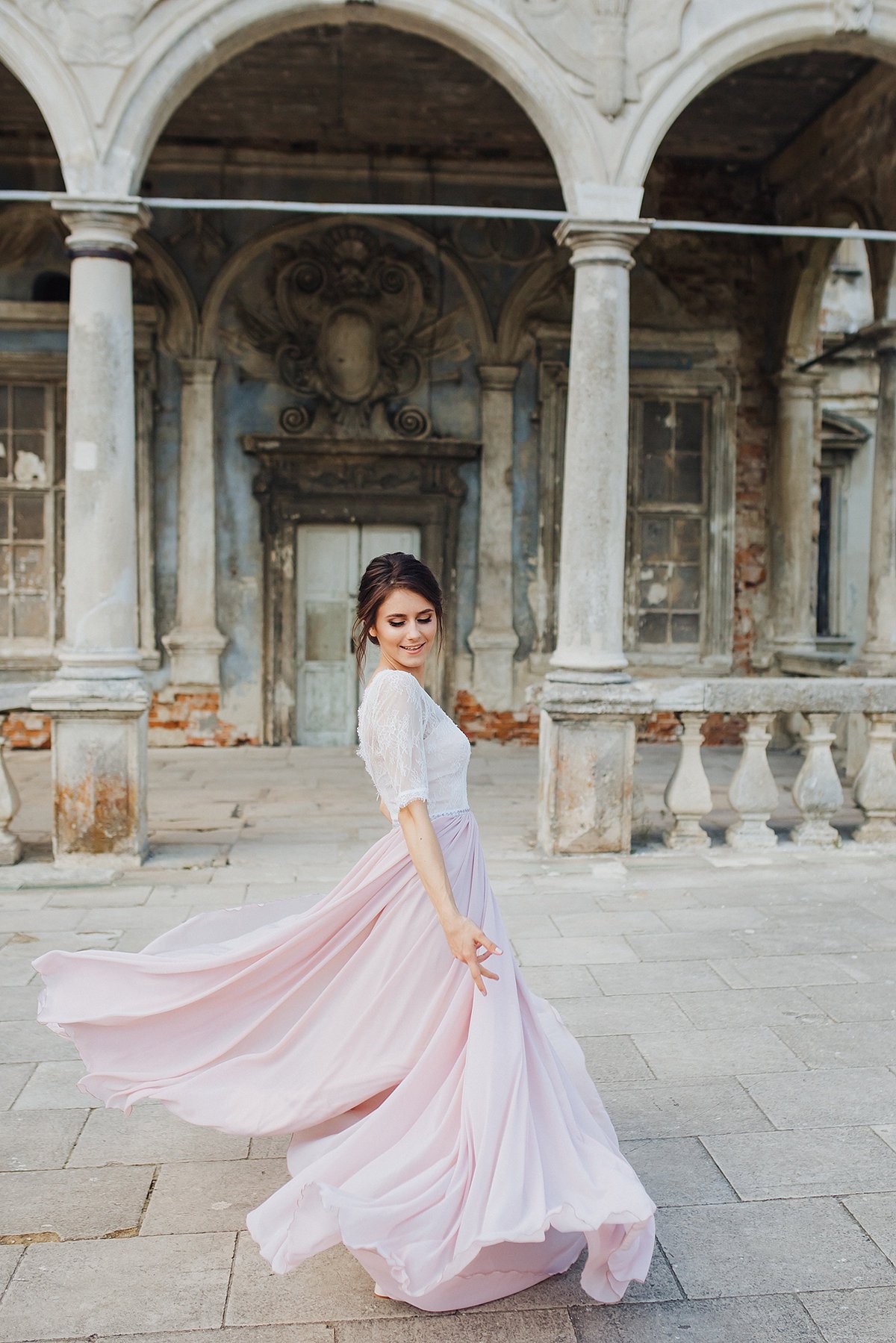 Pretty in Pink Wedding Dress Inspiration