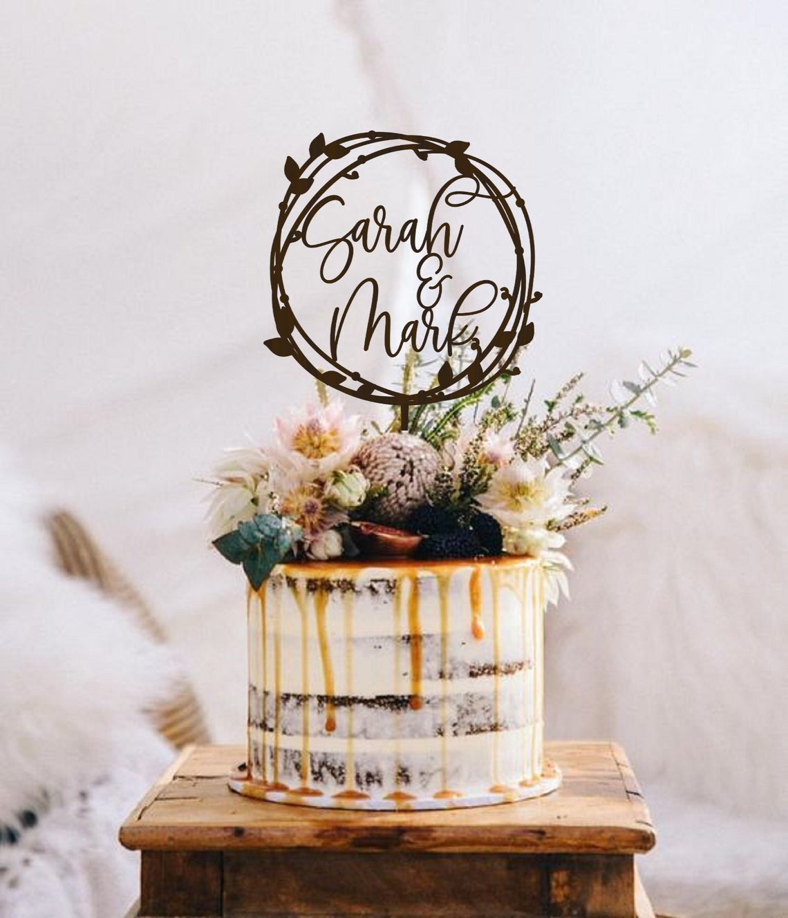 8 Perfect Wedding Cake Toppers From Etsy 